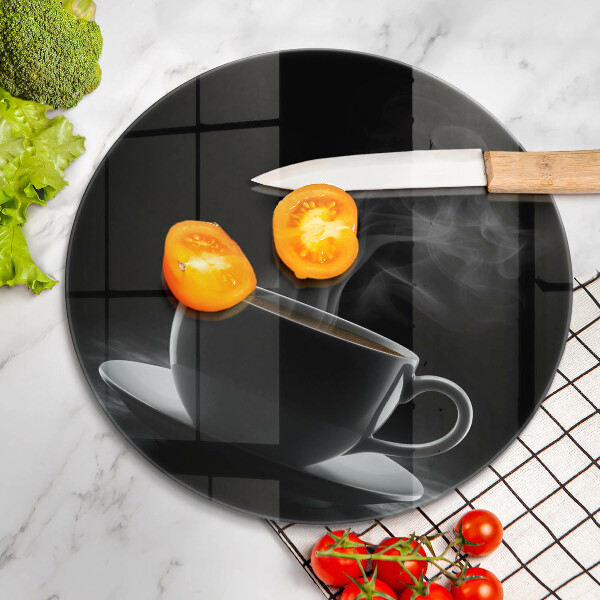 De vidrio templado Taza de café caliente