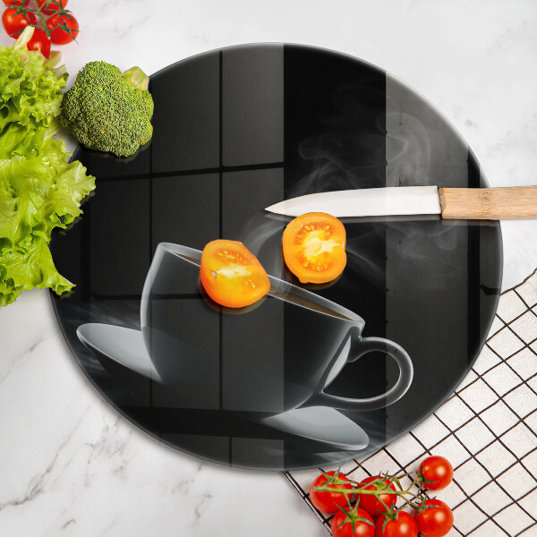 De vidrio templado Taza de café caliente