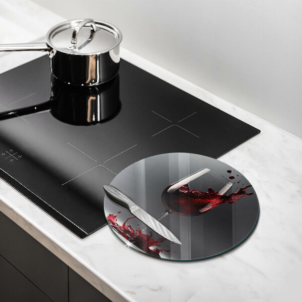 De vidrio templado Vino tinto en una copa