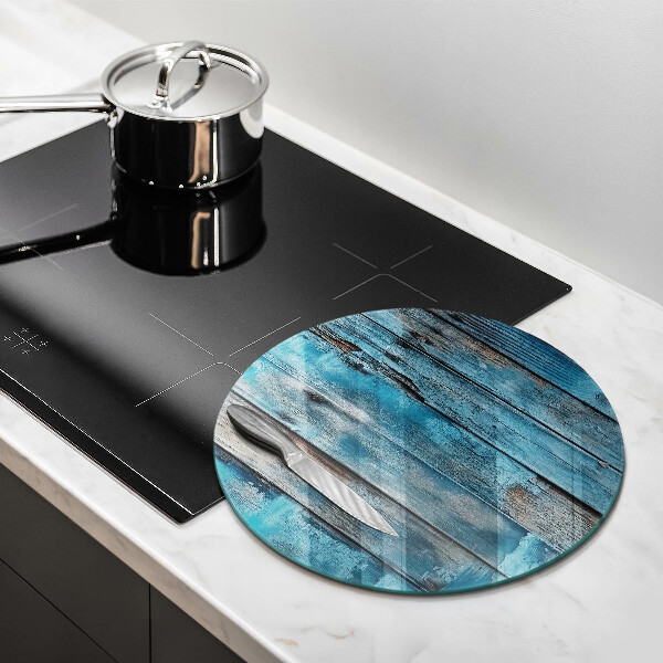 De vidrio templado Tableros viejos azules