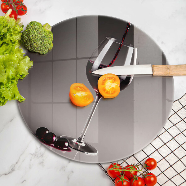 De vidrio templado Vidrio y uvas