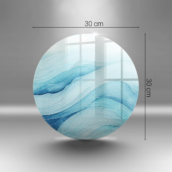 De vidrio templado Ondas abstractas