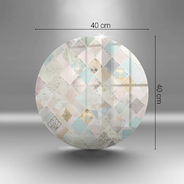 De vidrio templado Composición en colores pastel