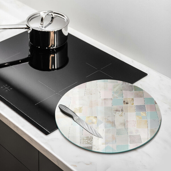 De vidrio templado Composición en colores pastel