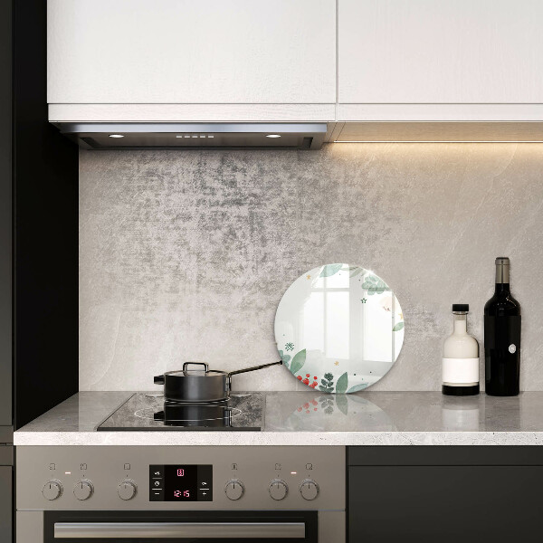 De vidrio templado Hojas de acuarela