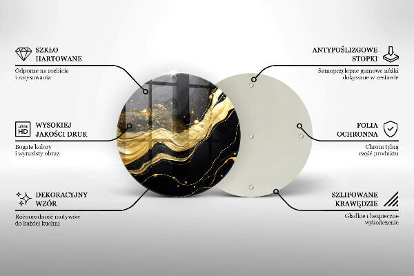 De vidrio templado Abstracción elegante