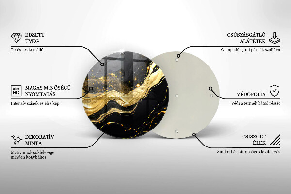 De vidrio templado Abstracción elegante