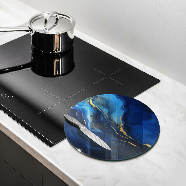 De vidrio templado Abstracción de cobalto