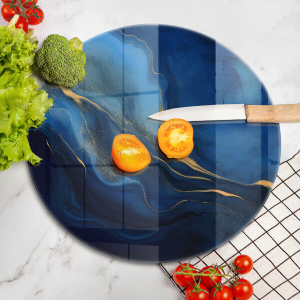 De vidrio templado Abstracción de cobalto