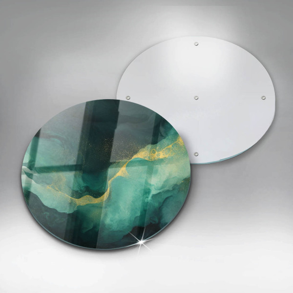 De vidrio templado Botella verde