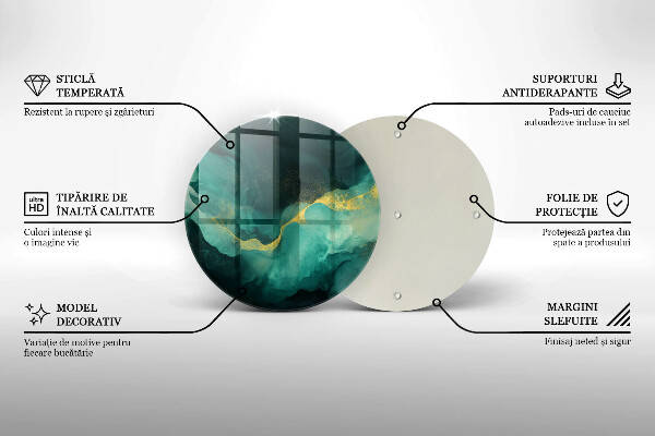 De vidrio templado Botella verde
