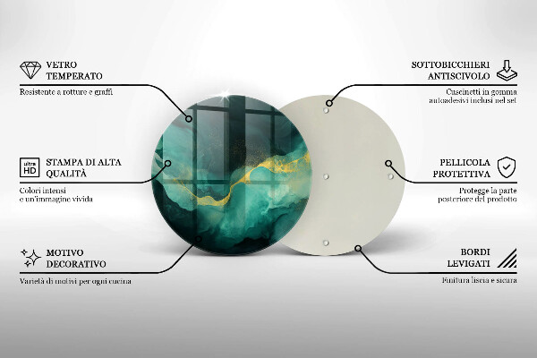 De vidrio templado Botella verde