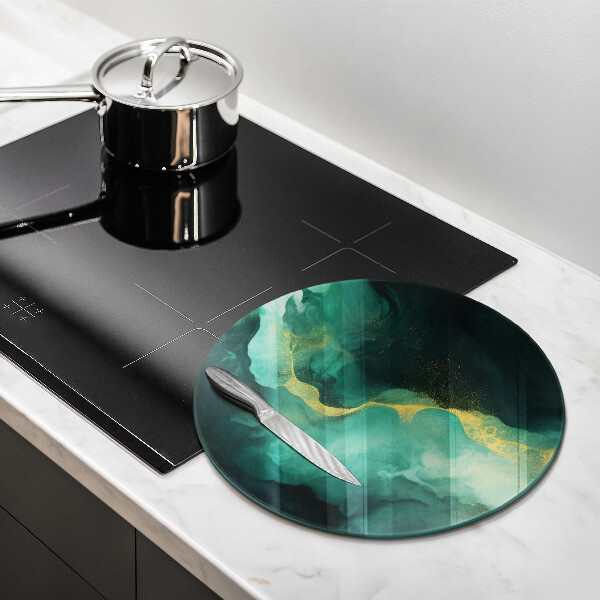 De vidrio templado Botella verde