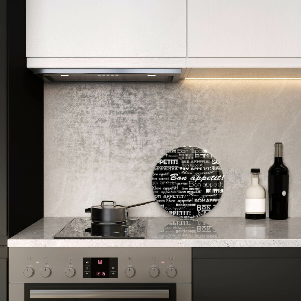 De vidrio templado Subtítulos de cocina bon appetit