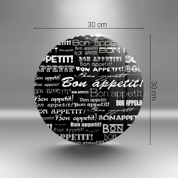 De vidrio templado Subtítulos de cocina bon appetit