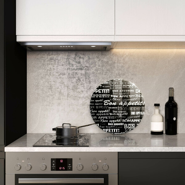 De vidrio templado Subtítulos de cocina bon appetit