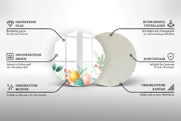 De vidrio templado Huevos de pascua