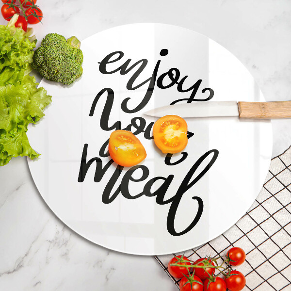 De vidrio templado Enjoy your meal