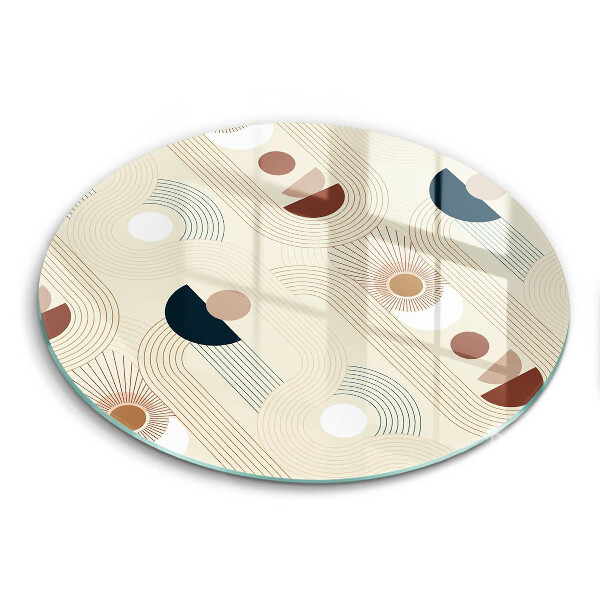 De vidrio templado Formas de geometría boho
