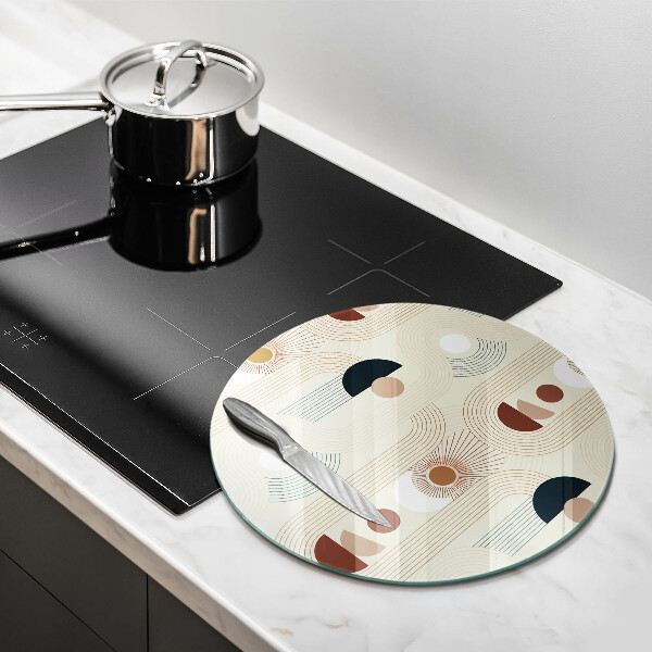 De vidrio templado Formas de geometría boho