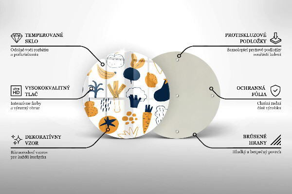 De vidrio templado Ilustración de comida