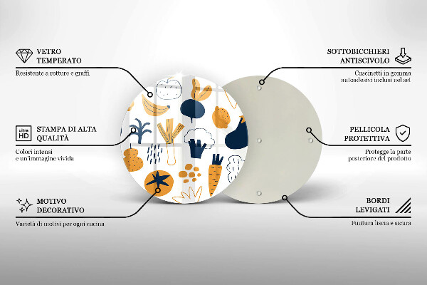 De vidrio templado Ilustración de comida