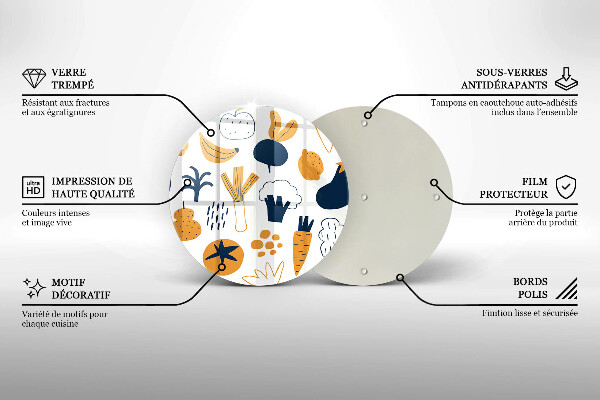 De vidrio templado Ilustración de comida