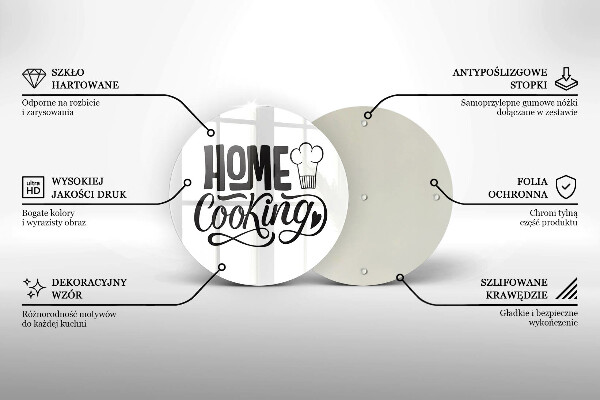 De vidrio templado Home cooking