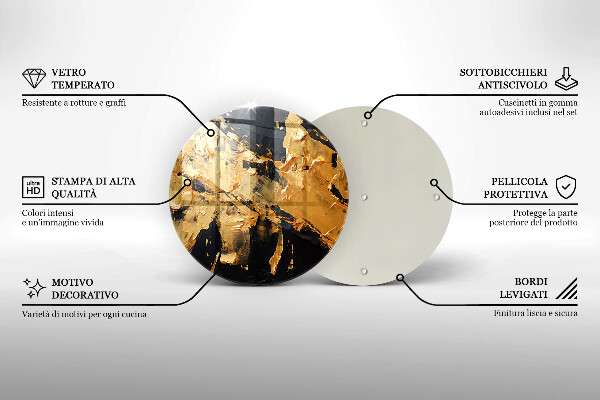 De vidrio templado Textura de pintura elegante