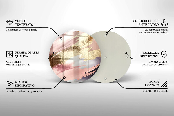 De vidrio templado Manchas pastel