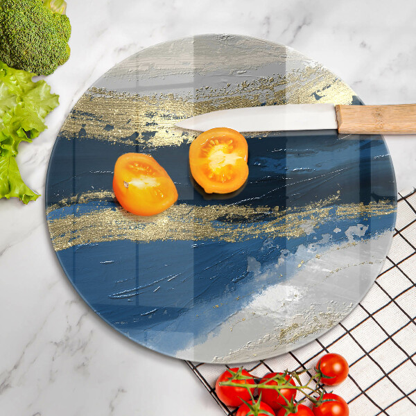 De vidrio templado Textura con oro