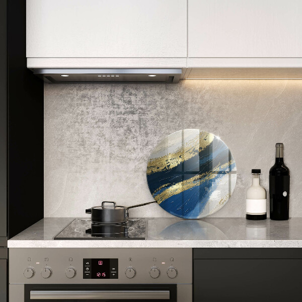 De vidrio templado Textura con oro