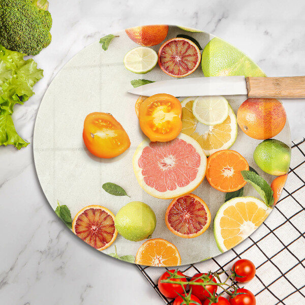 De vidrio templado Frutas cítricas