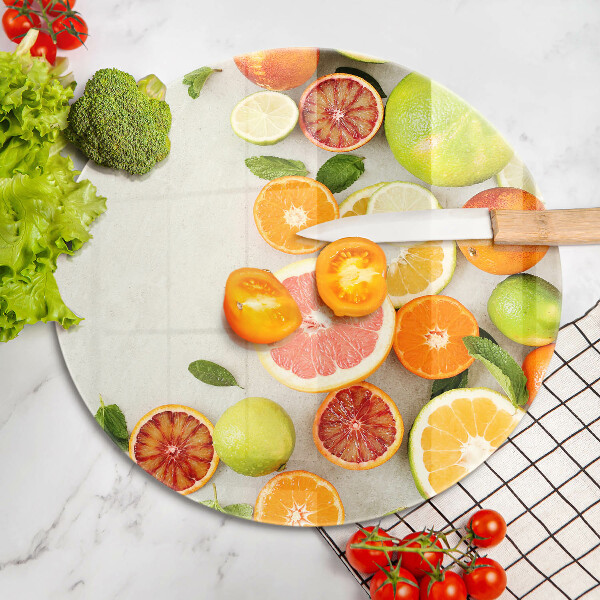 De vidrio templado Frutas cítricas