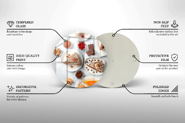 De vidrio templado La dulzura del pastel