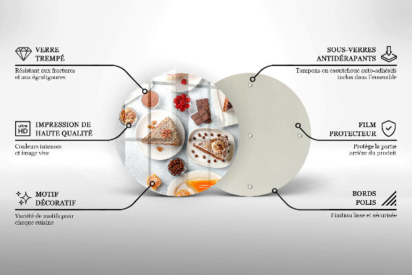 De vidrio templado La dulzura del pastel