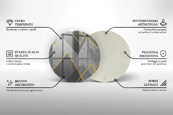 De vidrio templado Formas afiladas