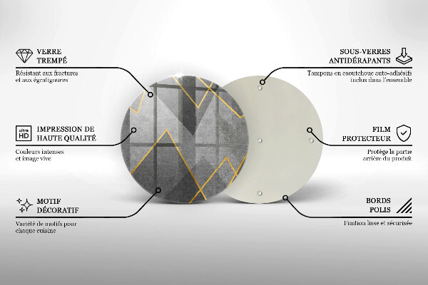 De vidrio templado Formas afiladas