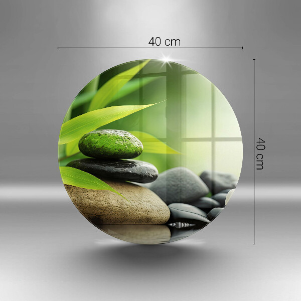 De vidrio templado Piedras de bambú zen