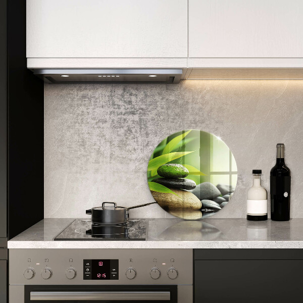 De vidrio templado Piedras de bambú zen