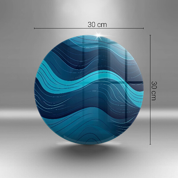 De vidrio templado Ondas abstractas