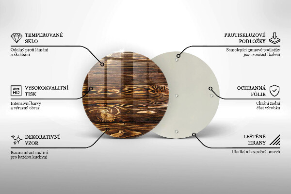 De vidrio templado Textura de madera