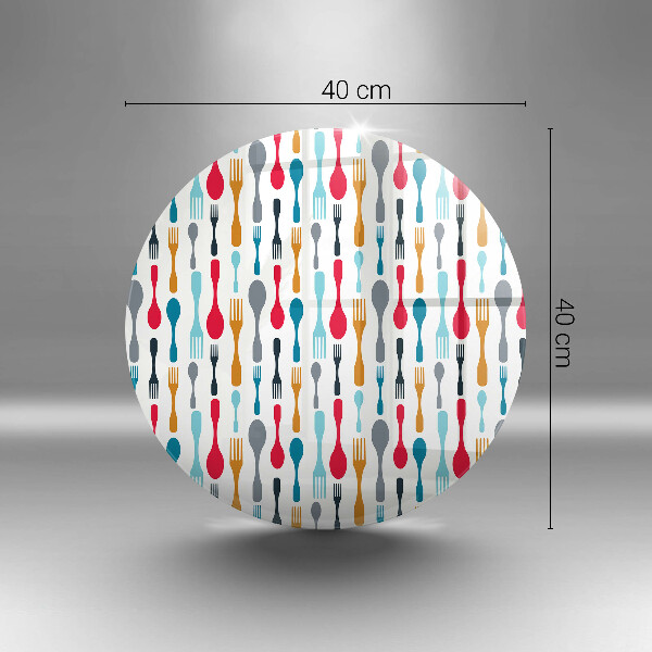 De vidrio templado Ilustración de cuchara