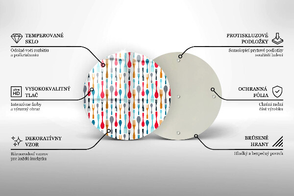 De vidrio templado Ilustración de cuchara