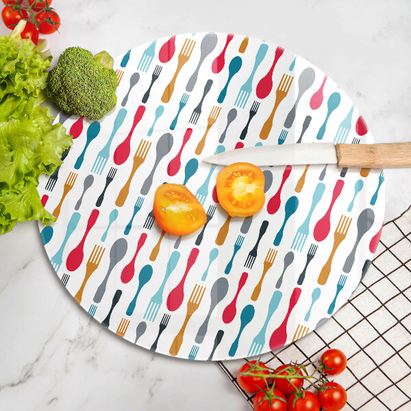 De vidrio templado Ilustración de cuchara