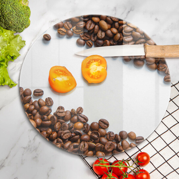 De vidrio templado Granos de café