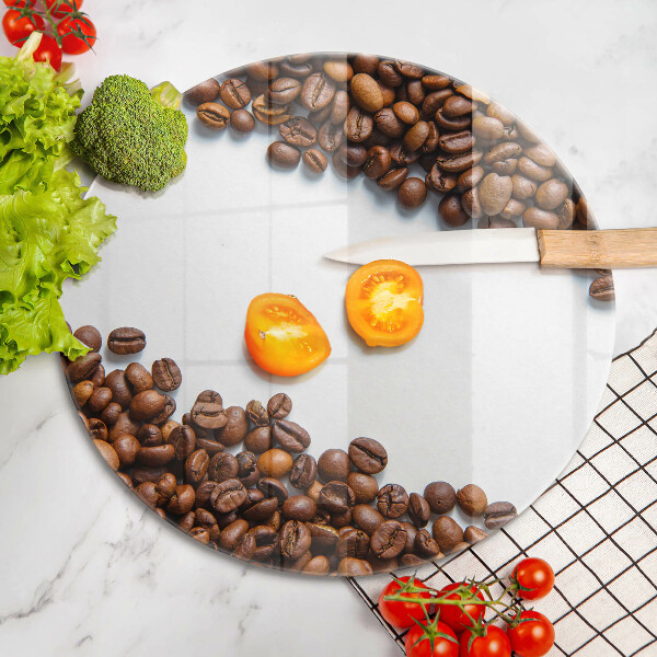 De vidrio templado Granos de café