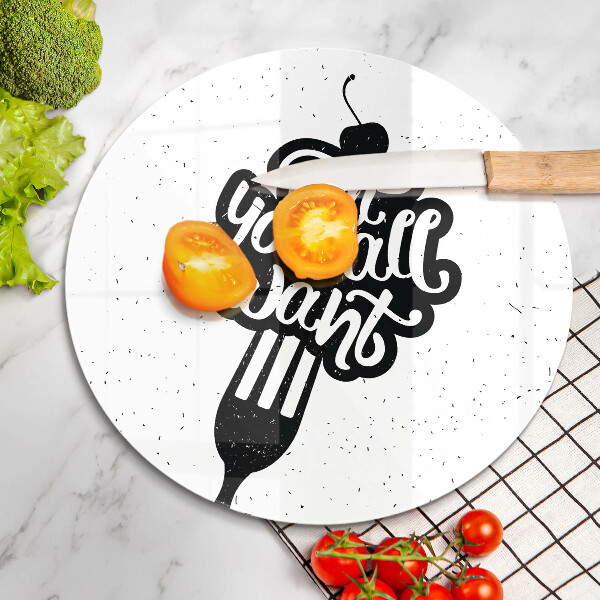 De vidrio templado Eat all you want