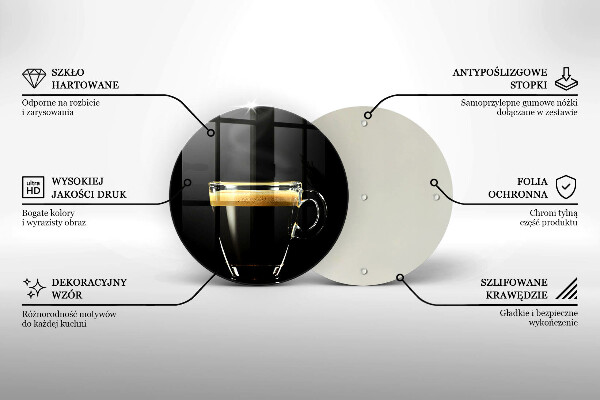 De vidrio templado Un vaso de café negro