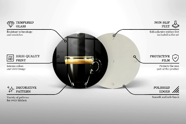 De vidrio templado Un vaso de café negro